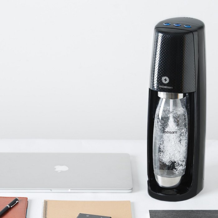 💓好市多代購💓 Sodastream Spirit One Touch 電動式氣泡水機 黑 留言 -700