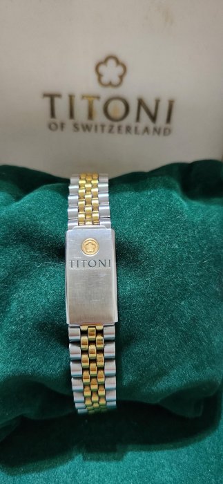 降價 瑞士梅花麥 TITONI Cosmo Queen 機械式自動上鍊機芯 滿圈鑽 紅寶 鑽錶
