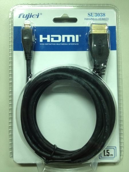 @淡水無國界@ HDMI to Micro HDMI 鍍金頭 1.5M 華碩 ASUS 變形平板2 TF201 螢幕線 HDMI 傳輸線 1.4版