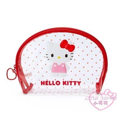 ♥小花花日本精品♥Hello Kitty美樂蒂酷洛米 大耳狗 帕恰狗 三麗鷗 防水 餃形透明點點化妝包 收納包小物包~3