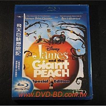 [藍光BD] - 飛天巨桃歷險記 James And The Giant Peach ( 得利公司貨 ) - 提姆波頓工作室製作