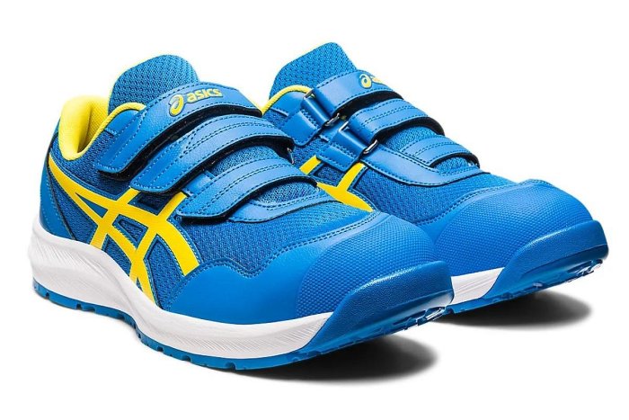 勞工 日本 亞瑟士 ASICS 安全鞋 CP215 藍 輕量化 工作鞋 防護鞋 防滑 透氣 魔鬼氈