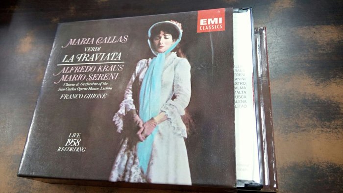 好音悅 Callas Ghione Verdi La Traviata Live1958 2CD EMI 美版無IFPI