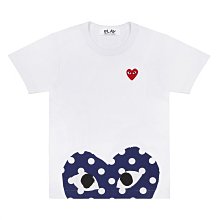 【日貨代購CITY】 COMME des GARCONS PLAY Tee 川久保玲 波點半愛心 白底 女款 男款 現貨