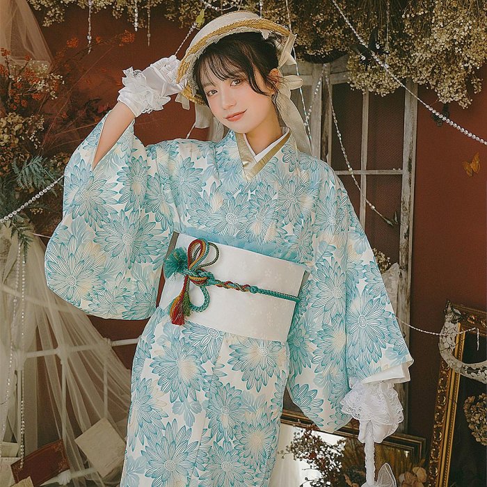 和服女正裝日本少女改良和服日系可愛拍照服劇本殺神明少女服天秤百貨
