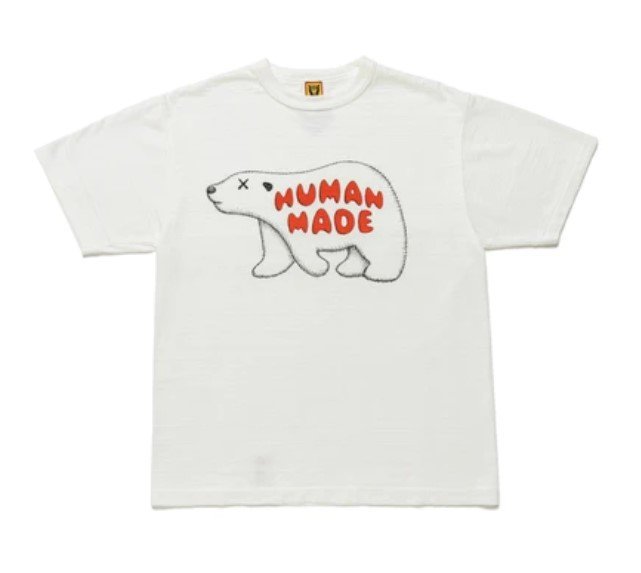 日貨代購CITY】2021AW HUMAN MADE KAWS 聯名限量北極熊短T 愛心LOGO