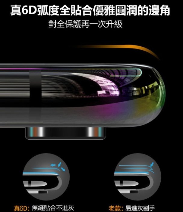 真 6D 頂級 大弧邊 滿版 6D 玻璃保護貼 玻璃貼 iPhone6S plus i6 i6s 鋼化膜 全玻璃 大曲面