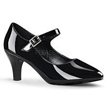 Shoes InStyle《三吋》美國品牌 PINK LABEL 原廠正品漆皮低跟包鞋 有大尺碼 9-16碼『黑色』