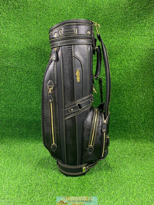 【精選好物】高爾夫桿袋HONMA經典款高爾夫球包耐磨鱷魚皮裝備包高端球桿包時尚GLOF黑棕