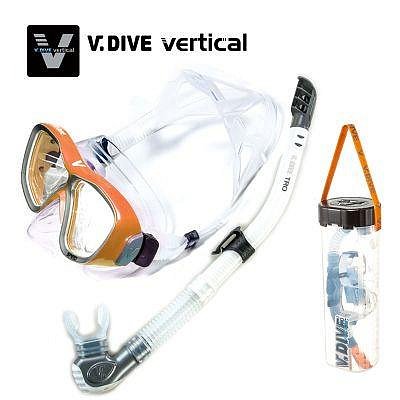 台灣 VDIVE 212 深潛浮潛三寶潛水面鏡呼吸管潛水鏡套裝可配近視-萬物起源