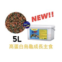 微笑的魚水族☆Tropical-德比克【新高蛋白烏龜成長飼料 5L】巴西龜.屋頂龜.豬鼻龜...等水龜類及兩棲爬蟲