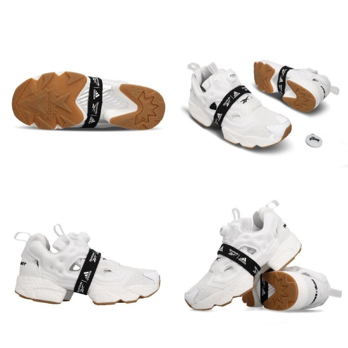 =CodE= REEBOK INSTA PUMP FURY X BOOST 充氣慢跑鞋(白) FU9238 愛迪達 聯名