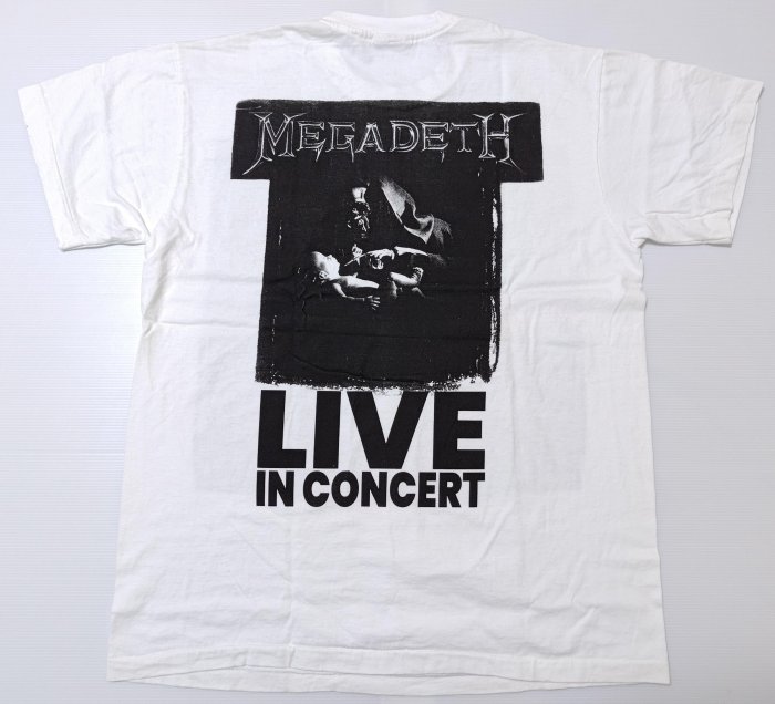 【Mr.17】Megadeth Youthanasia 樂團 麥加迪斯重金屬 白色T恤 短袖 (Z091)