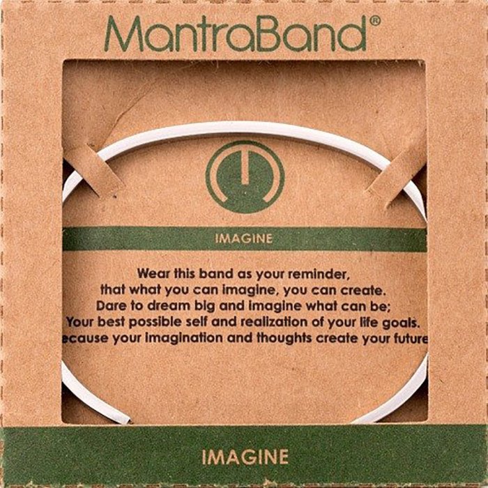 MANTRABAND Imagine 想像力 就是創造力 銀色手環