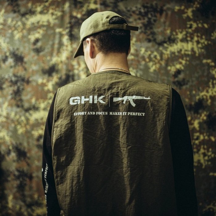 GHK - "Abstract Collection" Airsoft Vest 戰術背心 軍綠-軍事 工裝 高端 街頭