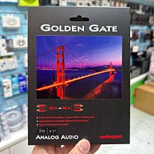 禾豐音響 2m 美國 Audioquest Golden Gate RCA-RCA 升級發燒線 公司貨