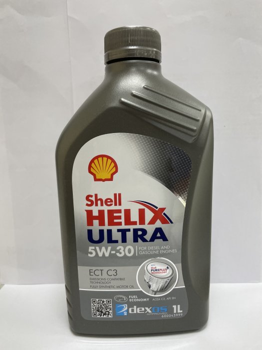 【油大亨】《SHELL》HELIX ULTRA ECT C3 5W30 殼牌喜力 全合成機油 1L(德國原裝進口)