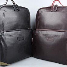 雅格精品代購 BALLY 巴利 新款 帥氣立體包型雙色真皮後背包 簡約時尚 美國代購