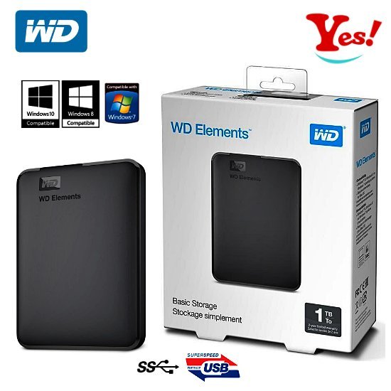 【Yes❗️原廠公司貨】WD 威騰 Elements 4TB USB 3.0 2.5吋 HDD 行動硬碟 外接硬碟