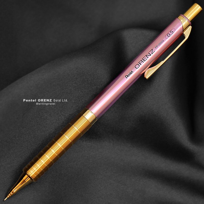日本 Pentel Orenz Gold Metal Grip 金色限定款自動鉛筆
