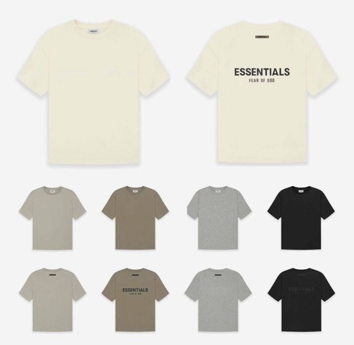 Fear Of God Essentials Boxy Logo T-Shirt 21SS 新款FOG Logo 背後