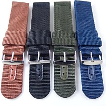 【錶帶家】24mm 直身尼龍錶帶帆布錶帶帆布帶代用PANERAI 沛納海 HAMILTON 漢米頓 SEIKO 各大軍錶