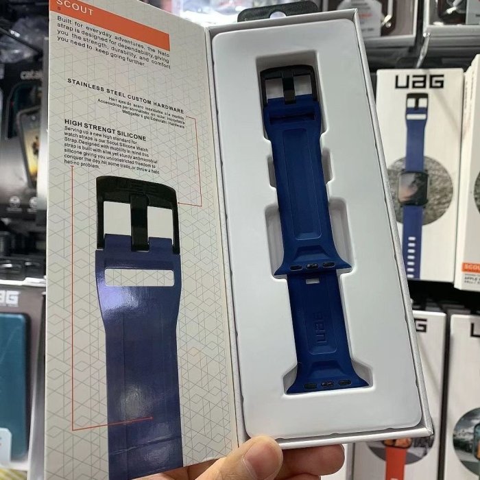 【MOMO生活館】UAG戶外運動iwatch7 6 5 4 SE 3單色硅膠38/40/41/42/44/45MM表帶