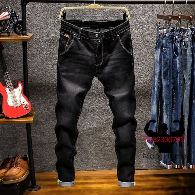 summer Ninth pants male ripped jeans for men trousers【Man Home】