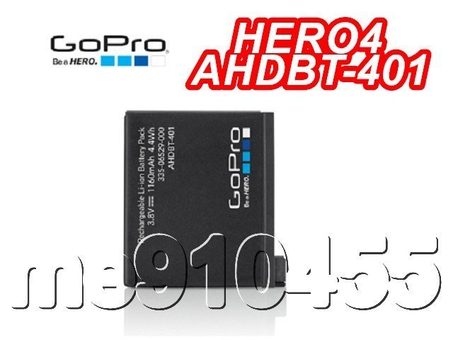 GoPro HERO4 原廠 鋰電池 AHDBT-401 全新 原廠電池 GoPro電池 HERO4電池 有現貨