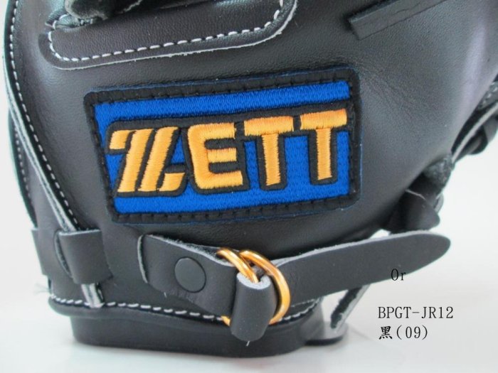 【ZETT】JR12(捕手手套/黑色) 少年專用棒球手套 (單個入)(正手款) BPGR-JR12