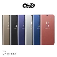 強尼拍賣~QinD OPPO Find X 透視皮套 鏡面電鍍殼