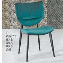 23m【新北蘆洲~嘉利傢俱】1503餐椅(綠)-編號 (m503-6)【促銷中】