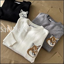 SaNDoN x『Maison Kitsune Double』冬季 隨時斷貨 立體編織羊絨毛衣 231018