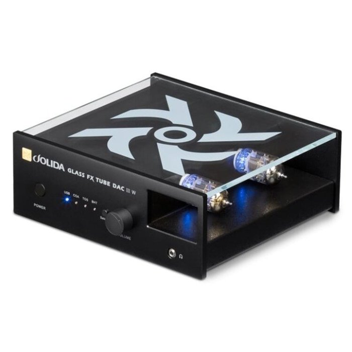 Jolida Glass Fx DAC III W，真空管DAC、前級擴大機、耳擴、藍牙 - 黑色 - 拆封、升級管件