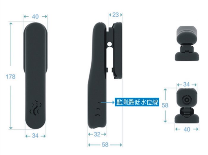 水晶蝦 魚缸 水質監測器 水質檢測器 PH TDS 水溫 溫度 三合一 USB供電