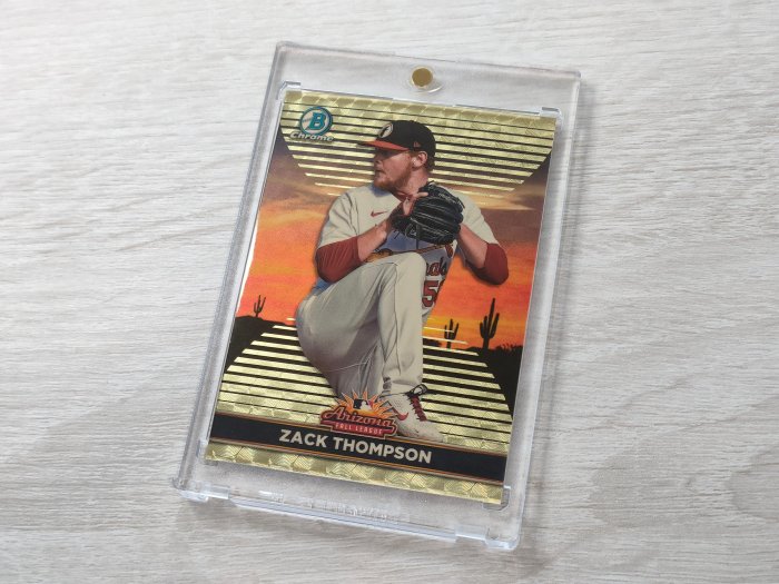 1of 1！紅雀潛力投手ZACK THOMPSON 2022 BOWMAN CHROME大亮1/1！