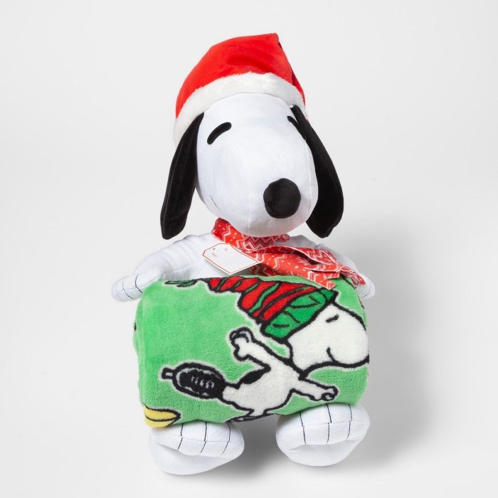 預購 美國帶回 Peanuts Snoopy 史努比 Fans 柔軟毯 冷氣毯 玩偶+毯子+枕頭 彌月禮 生日禮