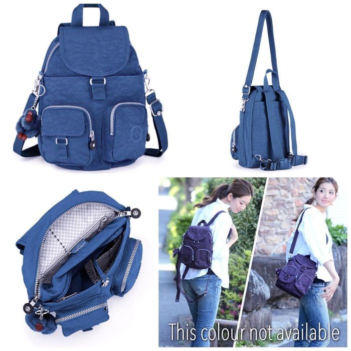 出清全新正品Kipling FIREFLY (JAZZY BLUE)後背包