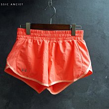 CA 美國運動品牌 UNDER ARMOUR 女款 螢光橘 運動短褲 M號 一元起標無底價Q709