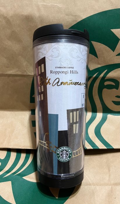 Starbucks星巴克~日本 六本木8週年回憶杯/隨行杯☆12oz~全新~只有一個～貨在台北