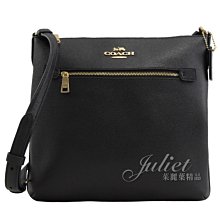 【茱麗葉精品】全新精品 COACH 專櫃商品 C1556 馬車LOGO防刮斜背包.黑 現貨