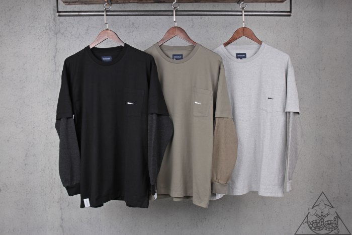 【HYDRA】Descendant Militia Layered Tee 西山徹 兩件式 口袋 長袖【DCDT06】