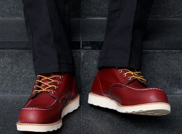 全新Red Wing 9106 Moc Toe Boots 方頭深酒紅棕9D redwing | Yahoo奇摩拍賣