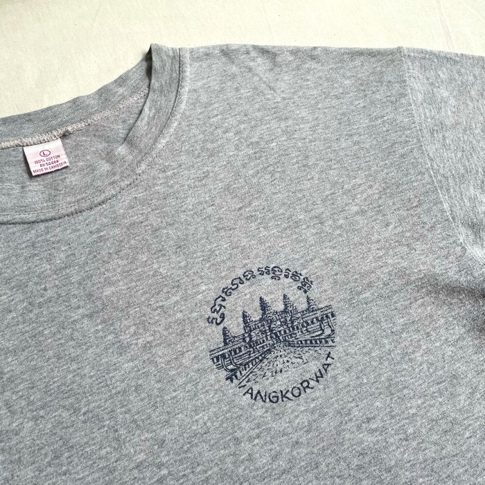 世界遺產 Cambodia Angkor Wat Tee 柬埔寨 吳哥窟 景點紀念Tee 短袖 紀念品 vintage