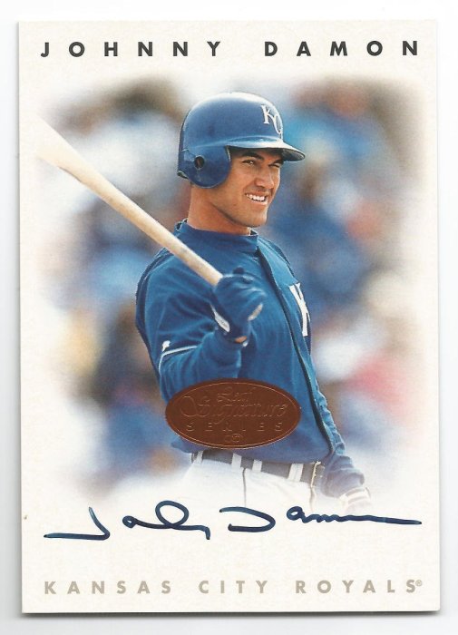 【MBC】Johnny Damon 1996 Leaf Signature Series AUTO 第一張簽名卡