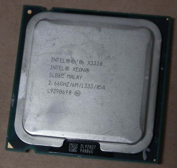 高階CPU四核心X3330=Q9400 2.66G/6MB XEON LGA775 INTEL(Q9450 Q9550)