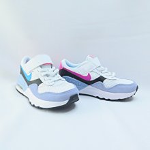 NIKE AIR MAX SYSTM 中童 休閒鞋 DQ0285106 氣墊 魔鬼氈 白灰藍【iSport愛運動】