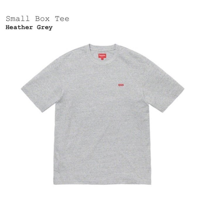 Supreme 20SS Small Box logo tee 灰色紅logo t恤L號全新真品現貨在