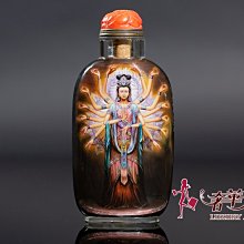 ＊奢華大道國際精品＊【J1019】王九州內畫鼻煙壺(千手)