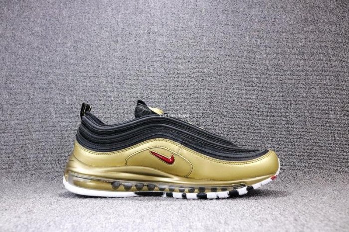 Nike Air Max 97 OG 黑金 子彈 氣墊 經典 休閒運動慢跑鞋  男鞋 AT5458-002